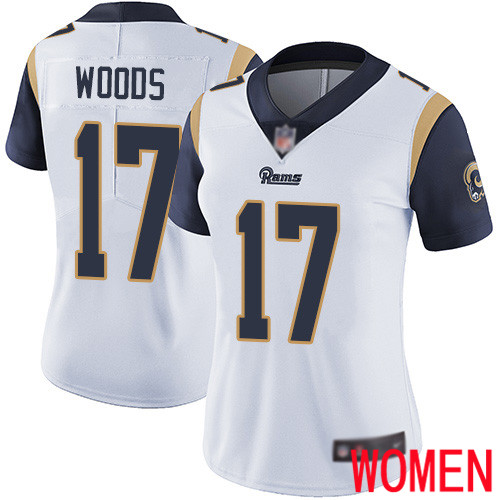 Los Angeles Rams Limited White Women Robert Woods Road Jersey NFL Football 17 Vapor Untouchable